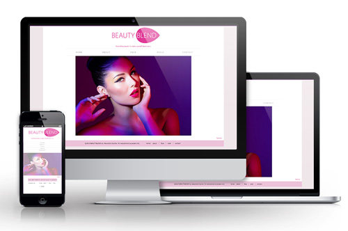 Beauty Blend, Ecommerce beauty website design