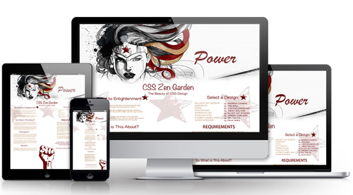 CSS Zen Garden design, theme of power