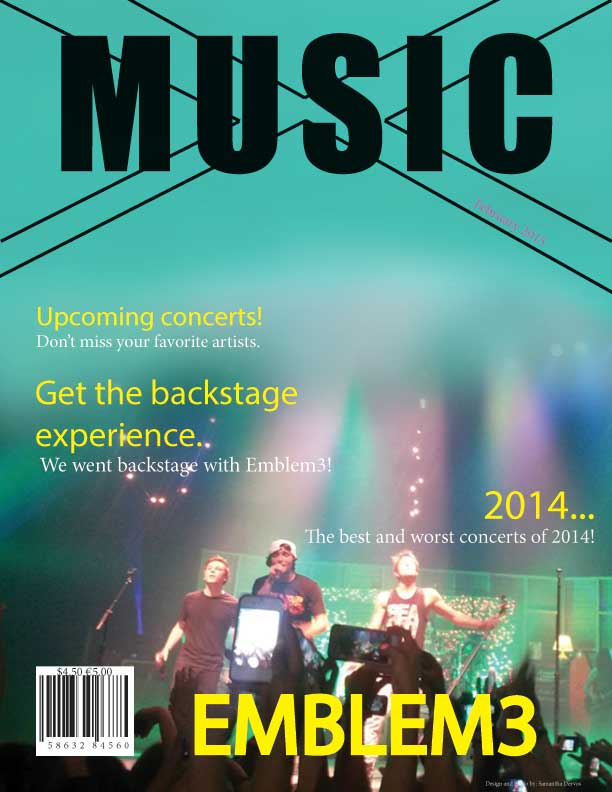 music magazine cover