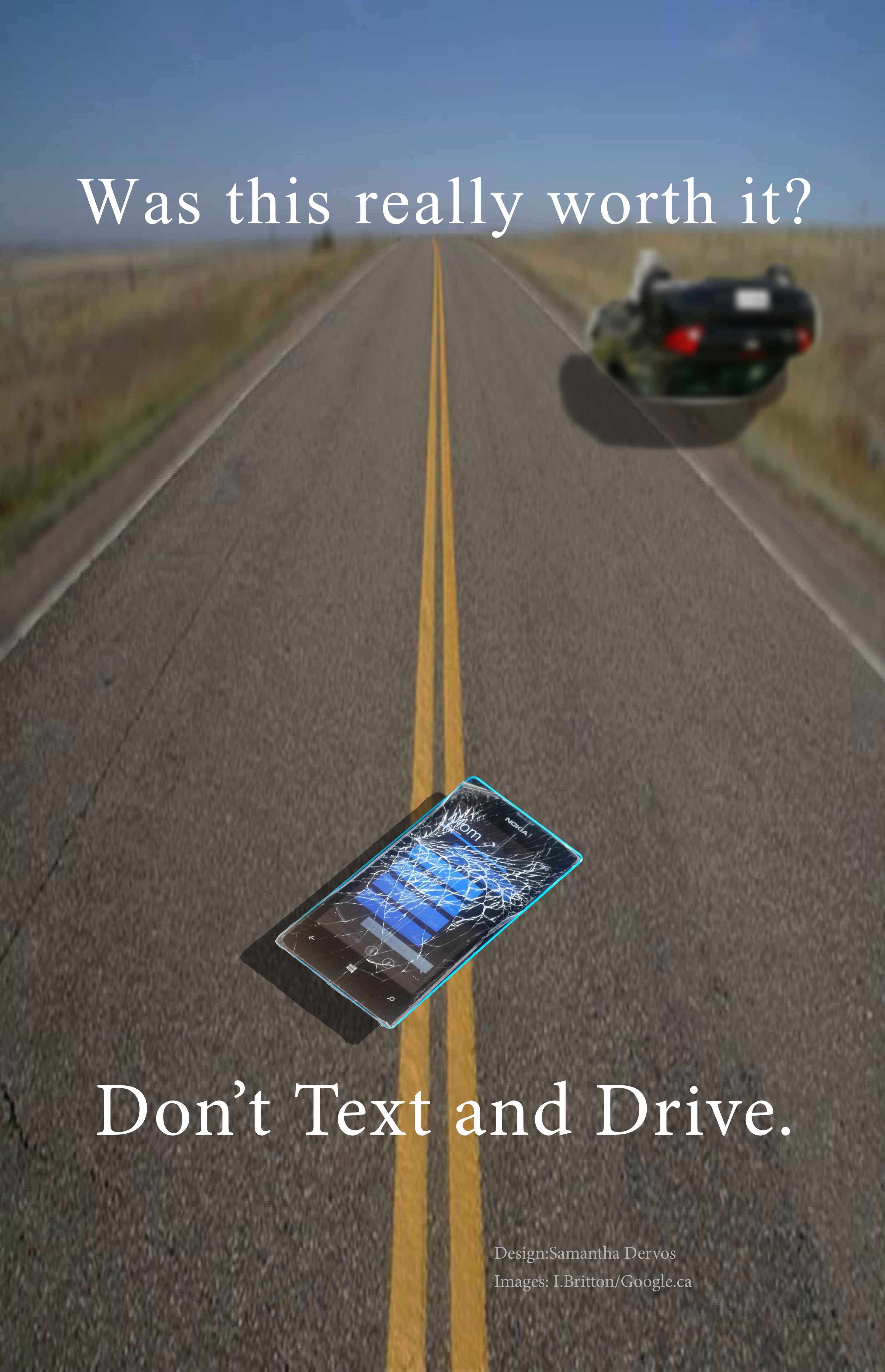 texting and driving poster