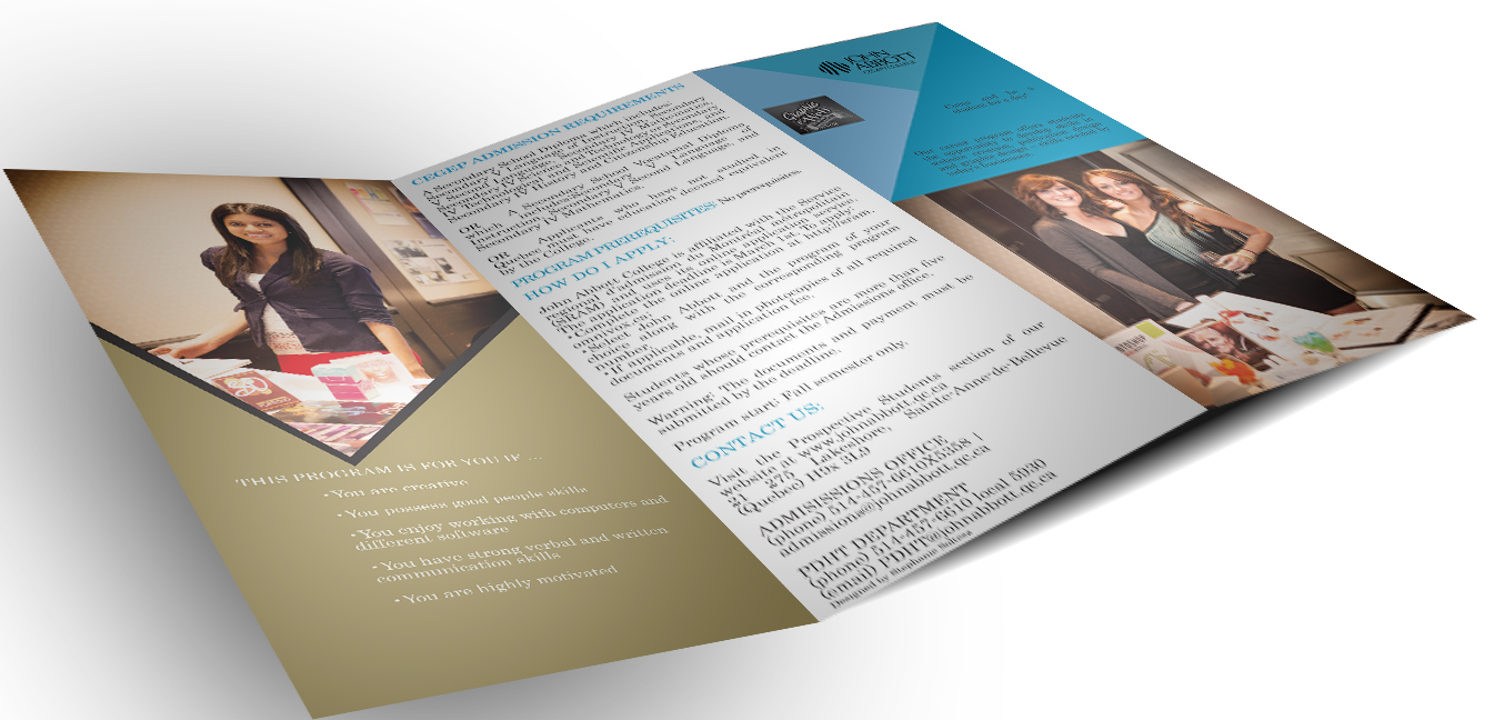 Brochure about Graphic and Web Program