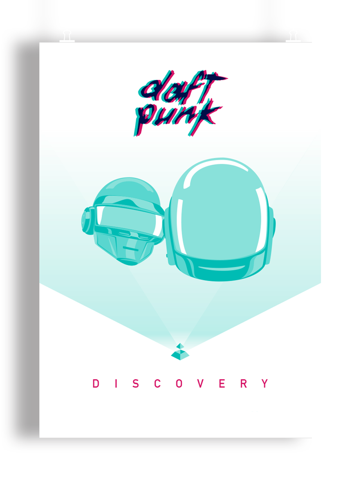 Overprint Illustration of the band Daft Punk