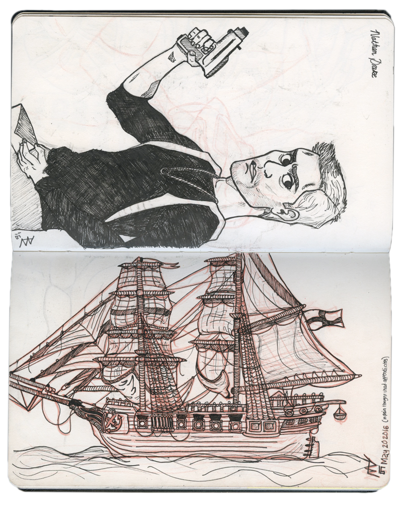 sketchbook art of Capdan | Danik Renaud