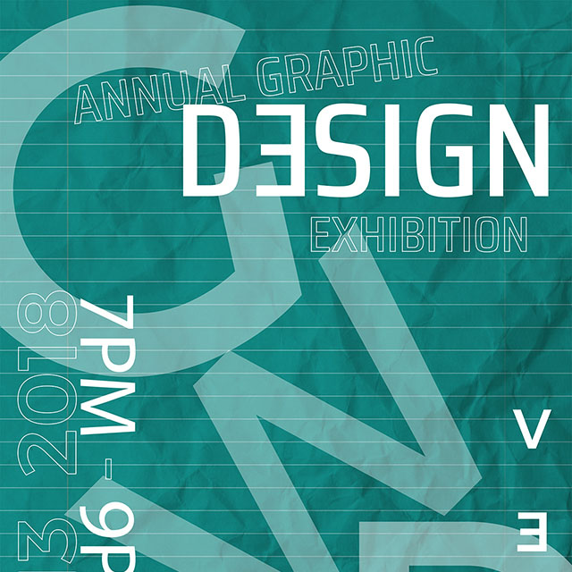 Graphic and Web Design Vernissage Poster