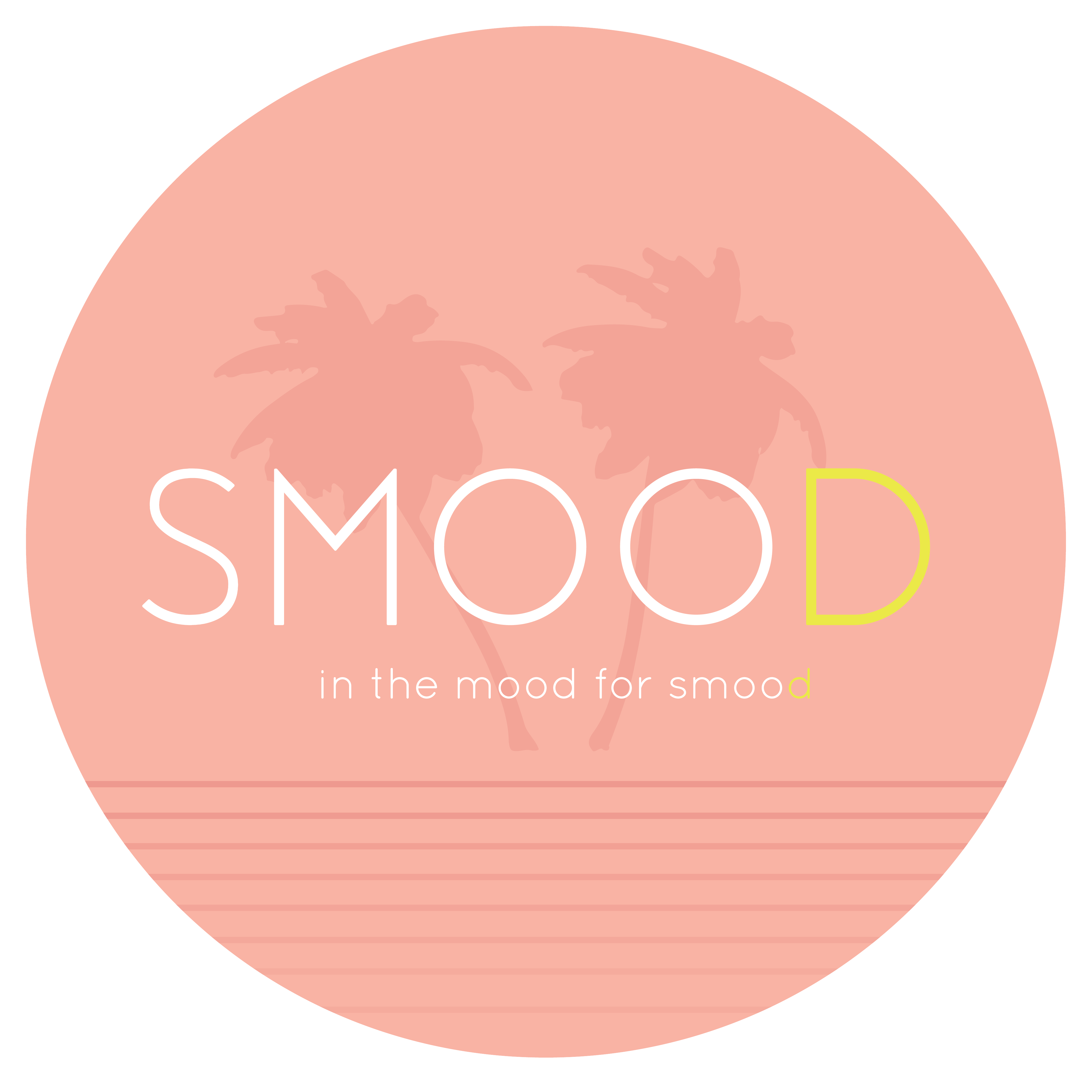 Smoothie label logo, called Smood.
