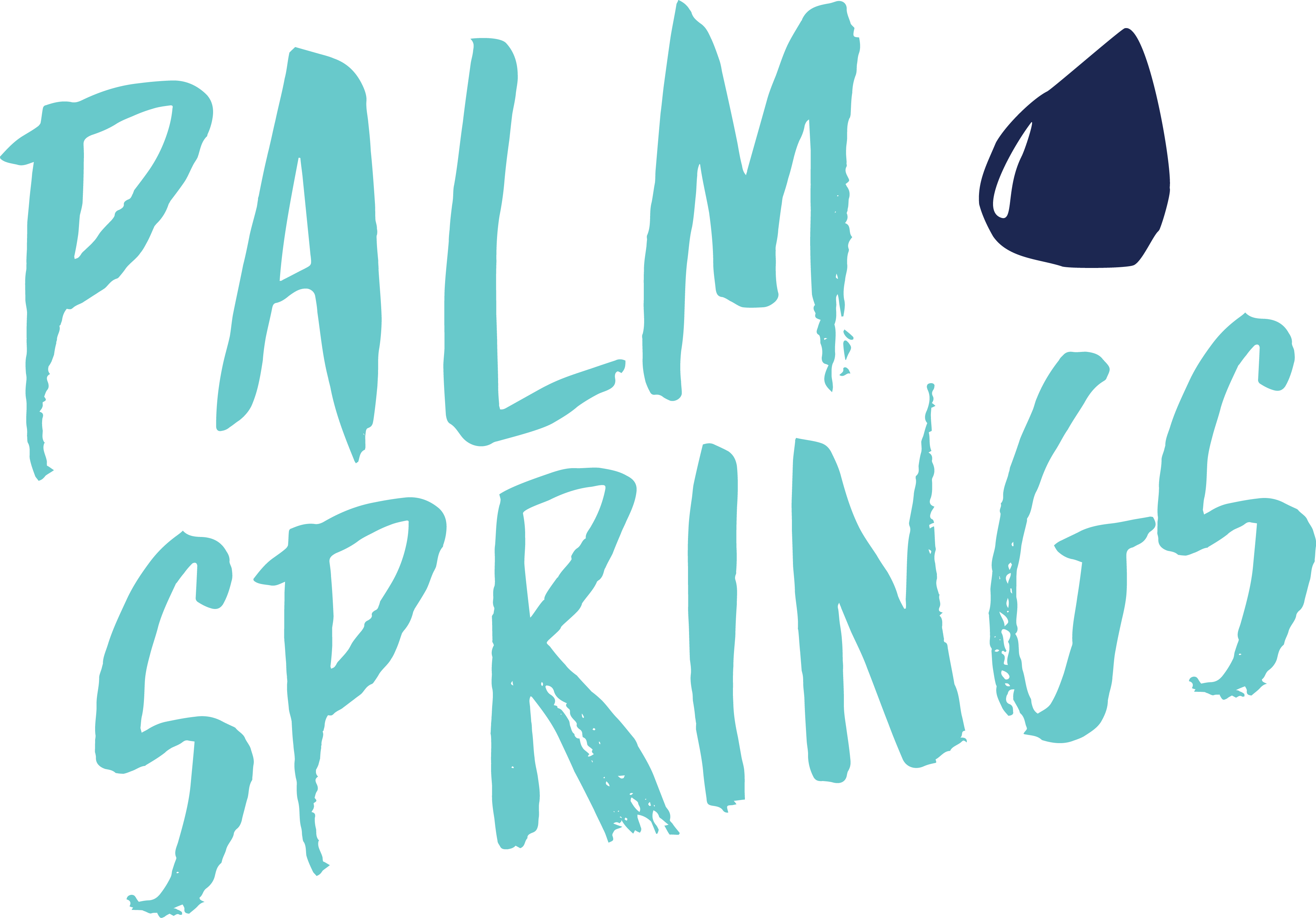 a logo called Palm springs for boxed water company