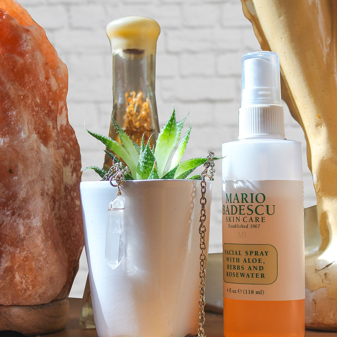 Product styling for fun, for Mario Badescu Rose water facial spray