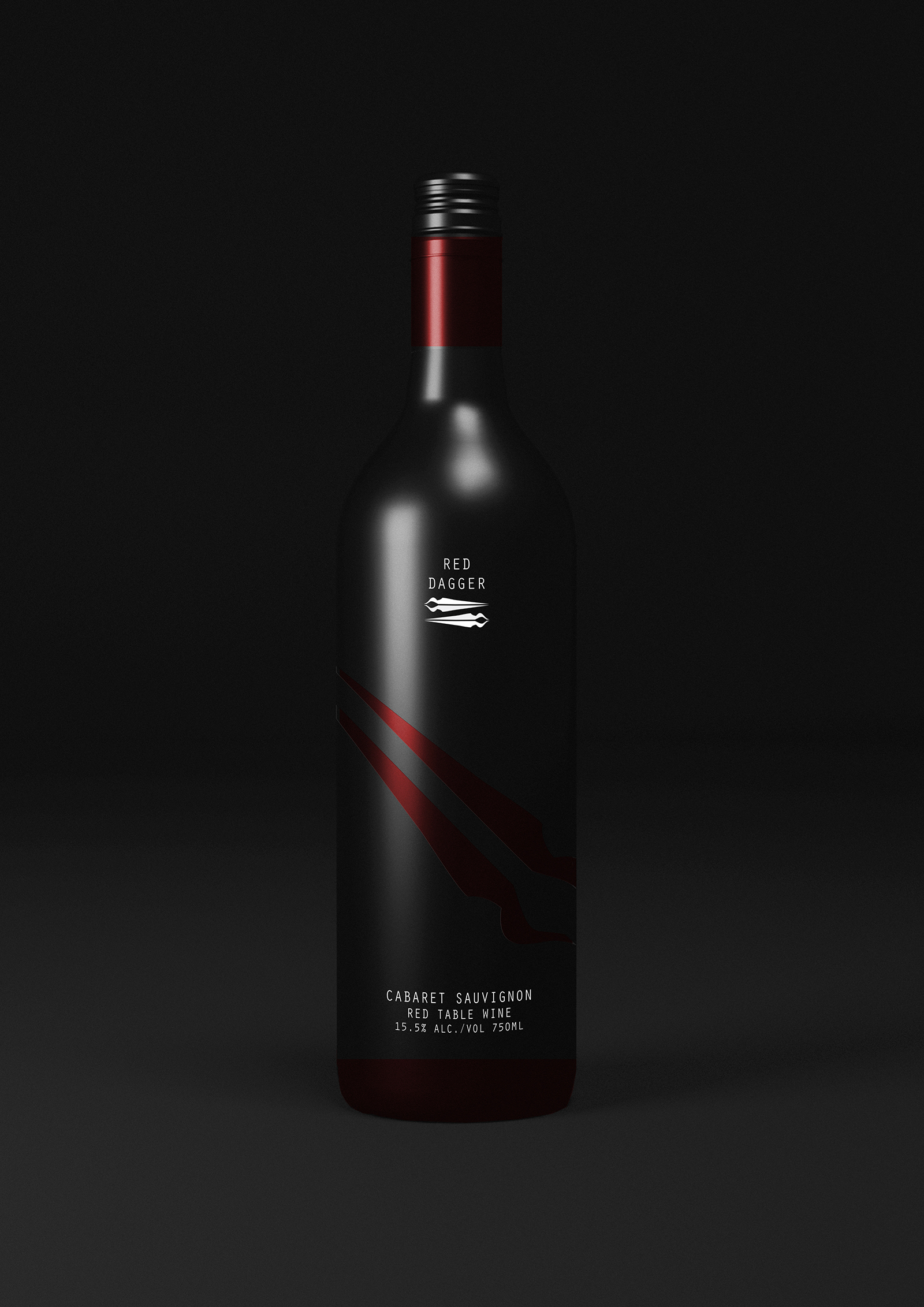 Red Dagger Wine Label