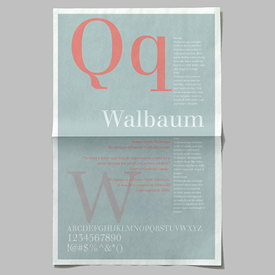 Walbaum Typography Poster