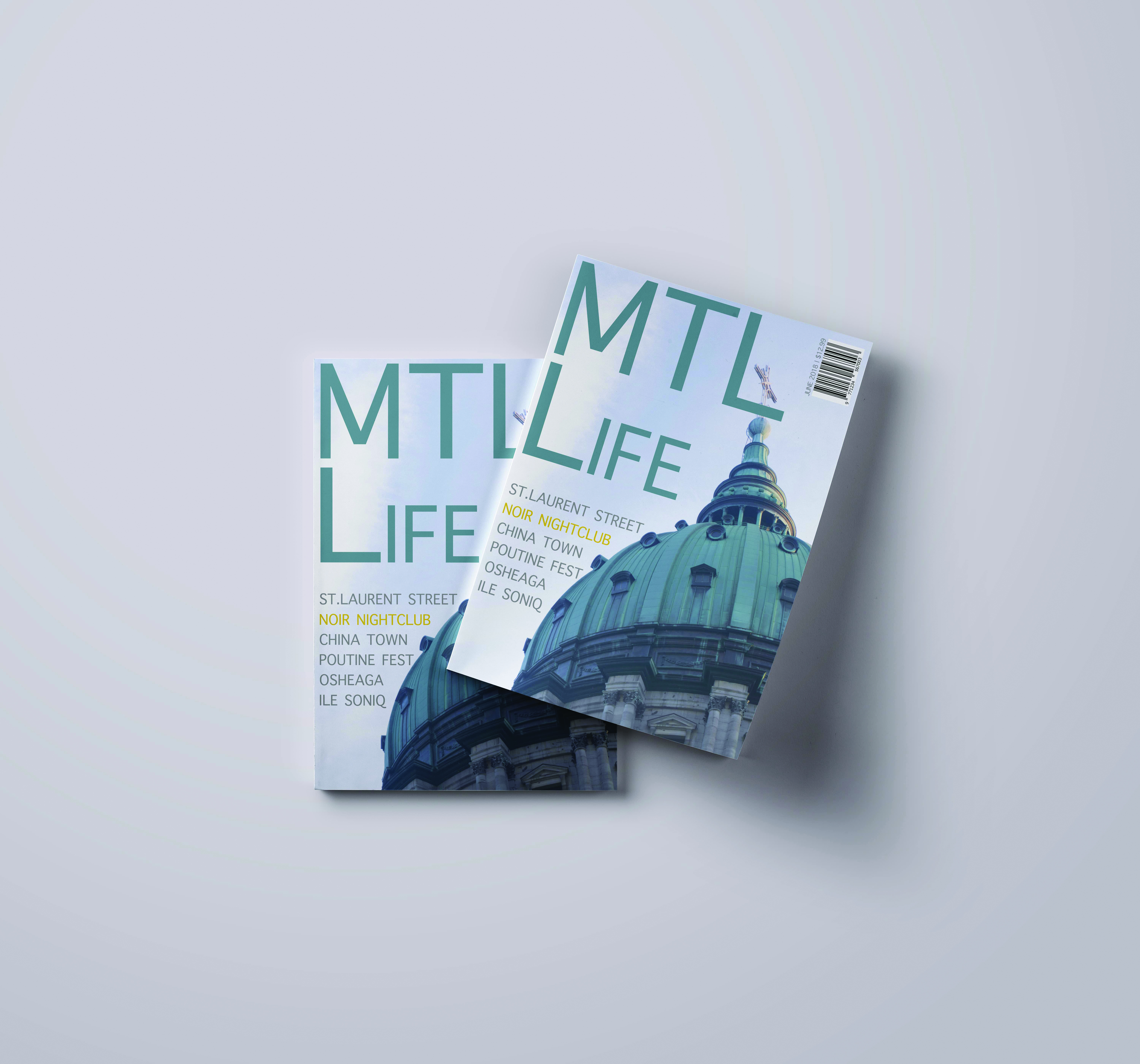 Magazine Mockup For MTL Life