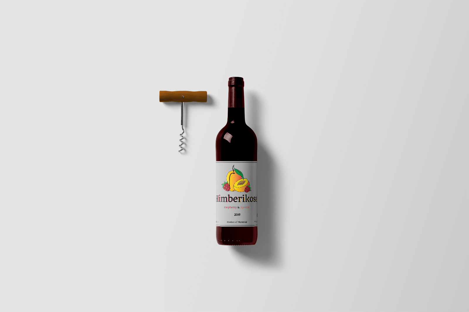 Himberikose, Wine, Bottle, Branding, Design, New, Scratch, Fruit, Themed, Flavour, Logo, designer, Creation, Apricot, Raspberry, Mix, Project