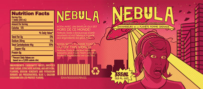 nebula soda label