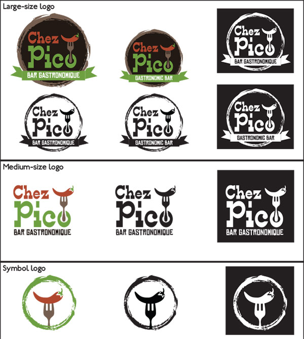 chez pico logo design