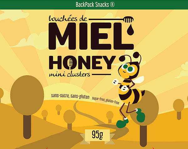 honey clusters packaging