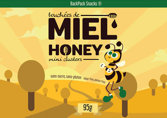 honey clusters packaging