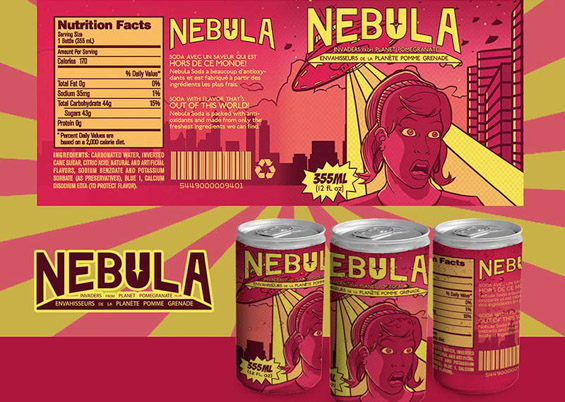nebula soda label