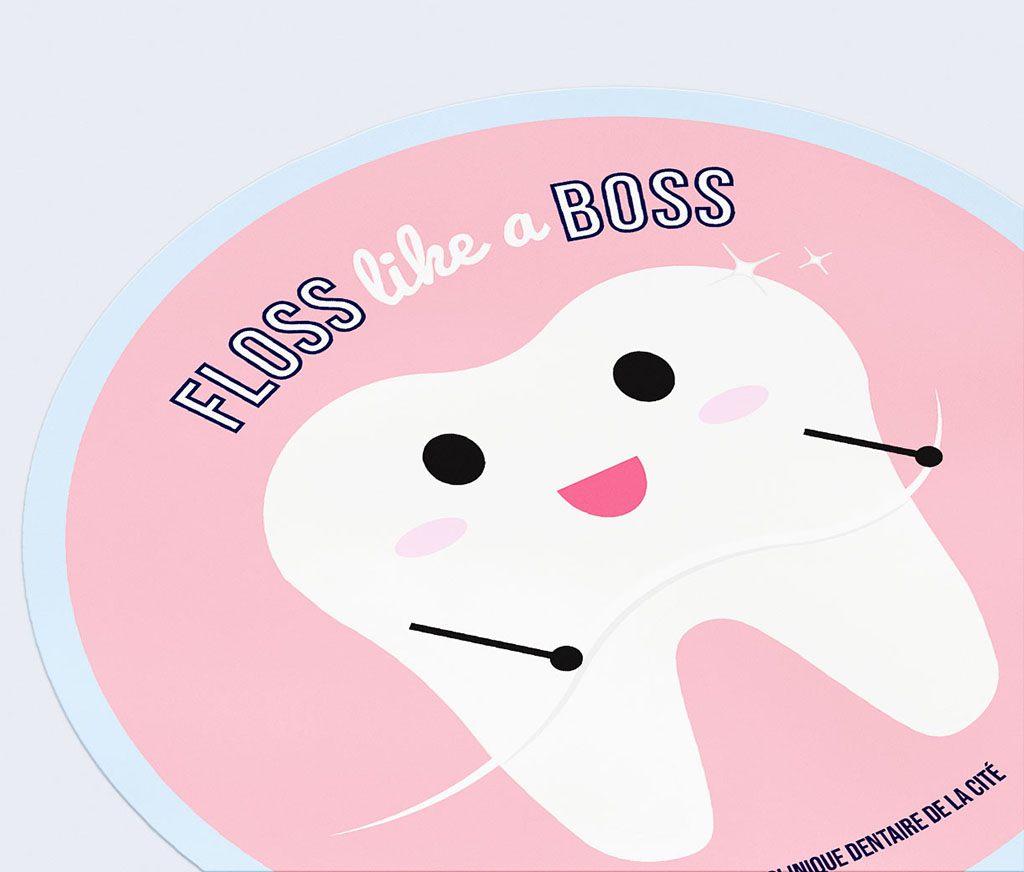 Floss like a Boss Sticker Close up Illustration