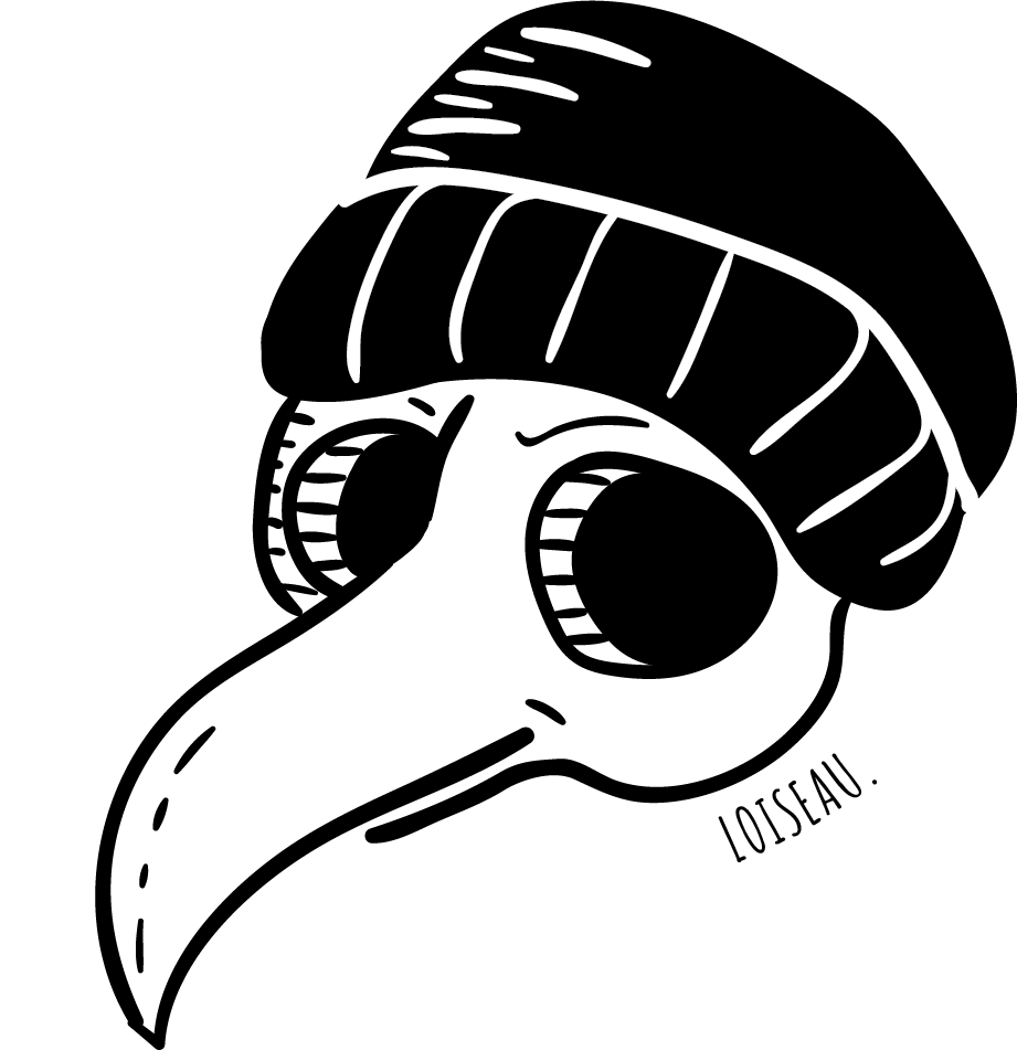 bird skull logo