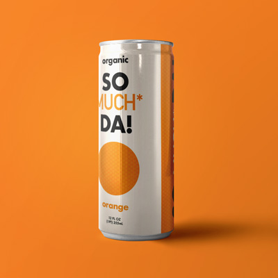 ad for somuchda, a make belief soda company