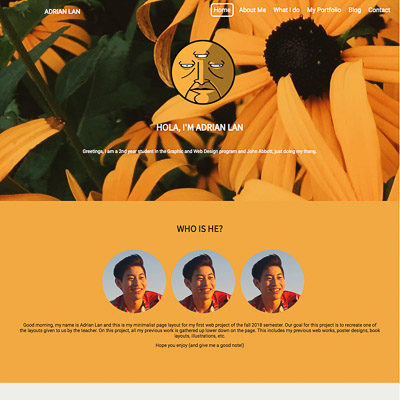 Personal website (2019)