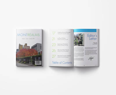 Magazine that tells you all about Montreal and it's many ventures