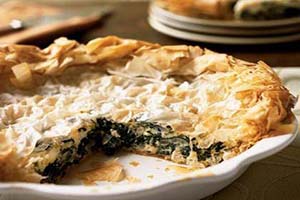 Greek Greens and Sweet Onion Pie