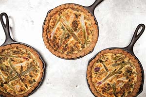 Ricotta Scallion Egg Pie