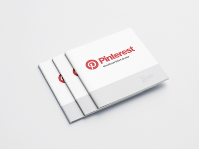 This is the cover of my instruction manual called Pinterest: Unofficial Start Guide, featuring the P (Pinterest) red logo over a white background