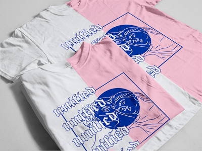 Pink t-shirt colorway folded and layed out flat