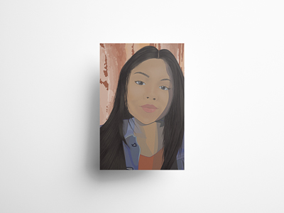 Vector self-portfait of Claudia Galdones