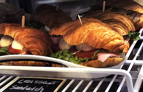 Croissant sandwiches