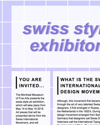 Swiss Design Newsletter Web Design