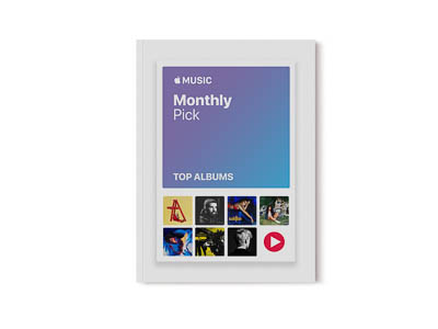 Catalog for Apple's monthly album picks.