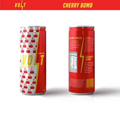 Packaging of the flavour Cherry Bomb.