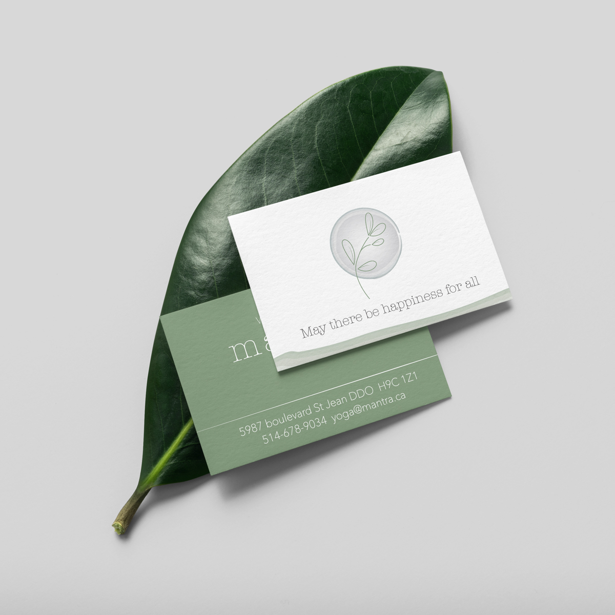 Business card for Mantra Studios