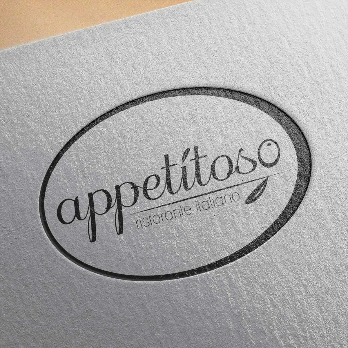This is a logo for Appetitoso Restaurant