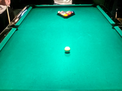 about to start playing pool