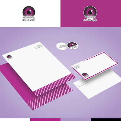 High resolution version of a stationery set designed by Janelle Bryan for Branding class in 2019