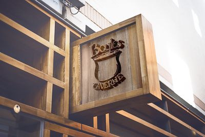 A fictional Irish pub's wall sign designed by Janelle Bryan for Design II class in 2019