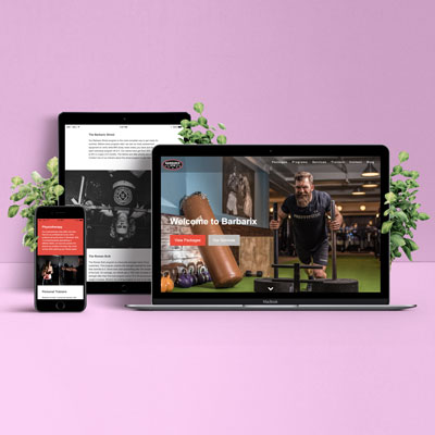 Barbrix Gym Website Mockup