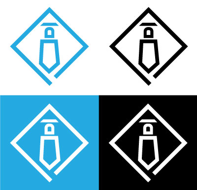 Vector Logo Resembling A Lighthouse