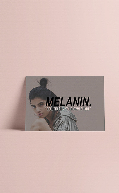 Melanin is a brand that is all inclusive to all skin shades