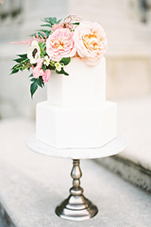 Two Tier Hexagon Cake