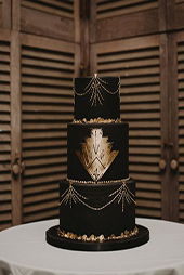 Black and Gold Cake