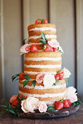 3-Tier Naked Fruit Cake