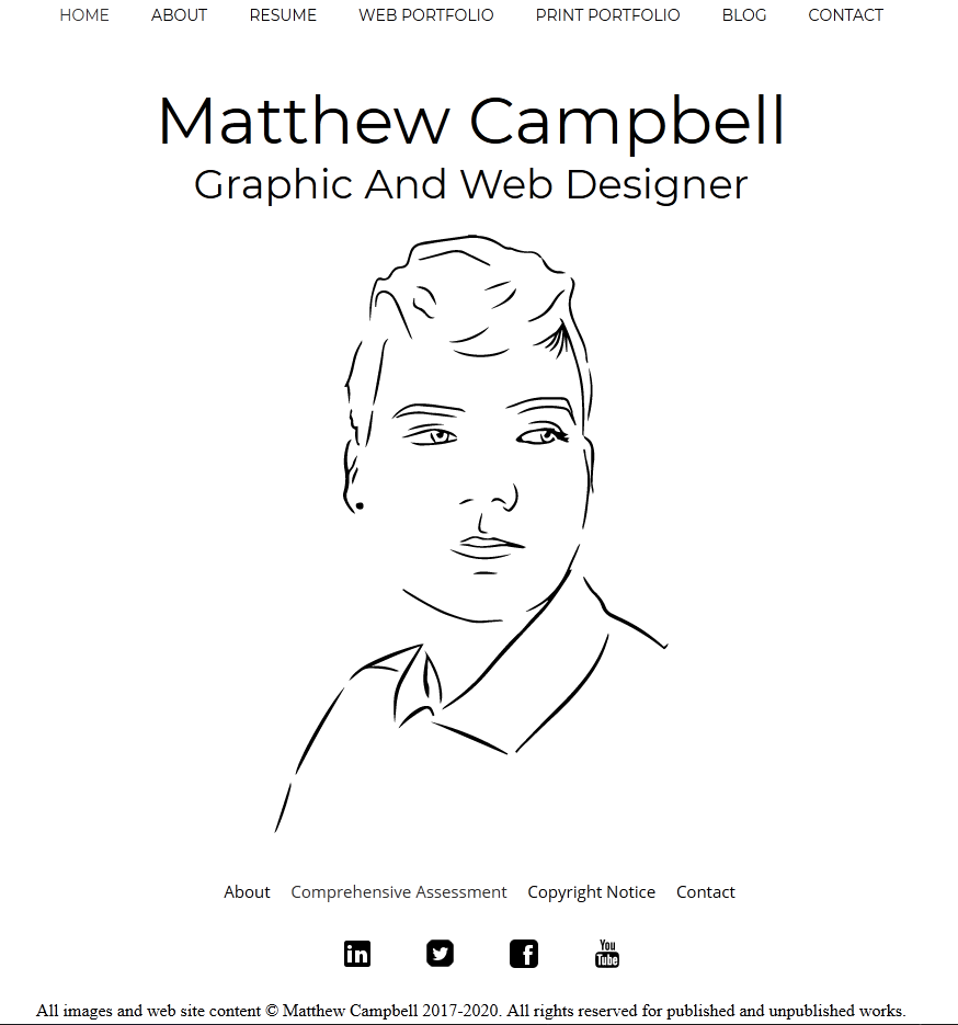 Creative personal website