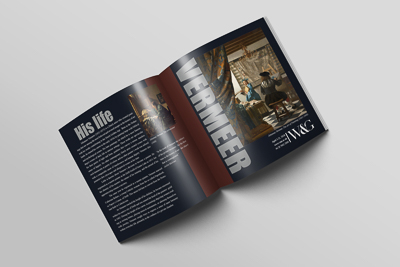 Comprehensive Assessment: Advertising Material of a Magazine Insert showcasing what's happening at the Museum by GWD graduate Natalie Heather Davis