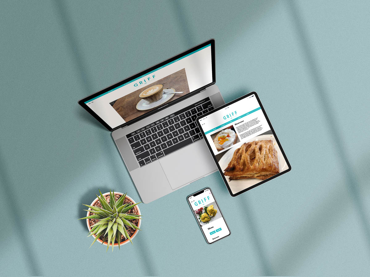 griff cafe responsive web design