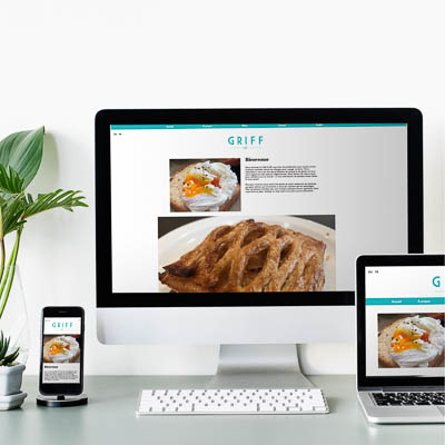 Example of a responsive commercial website