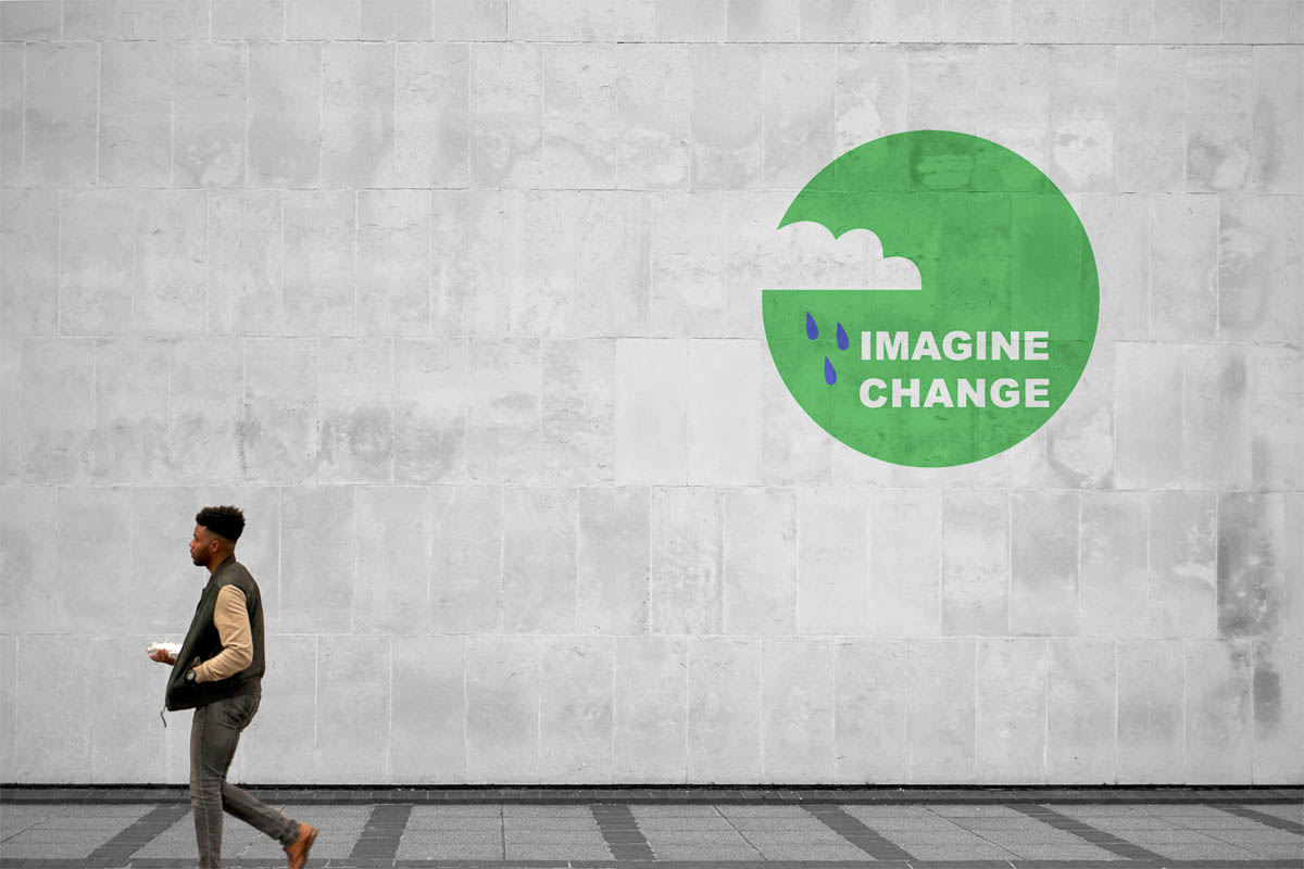 imagine change logo on wall